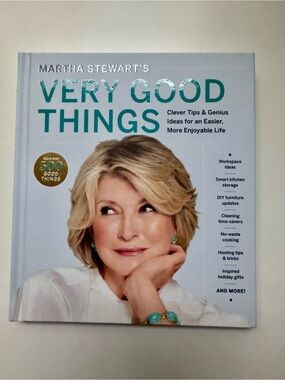 Martha Stewart Very Good Things Hardcover Book - Teal and White